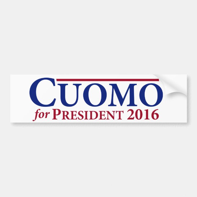 Andrew Cuomo för den presidentbildekalet 2016 Bildekal (Framsidan)
