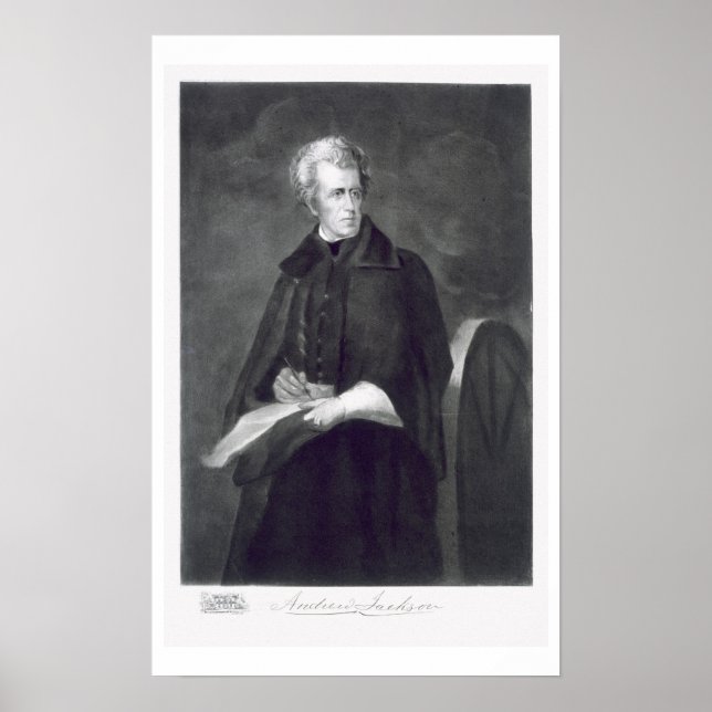 Andrew Jackson, 7:e president i Stater Poster (Framsidan)