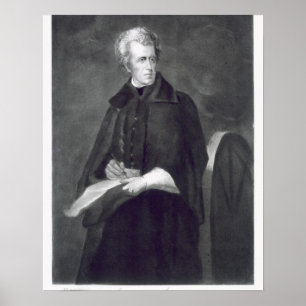 Andrew Jackson, 7:e president i Stater Poster
