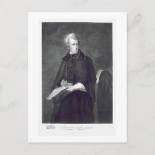 Andrew Jackson, 7:e president i Stater Vykort