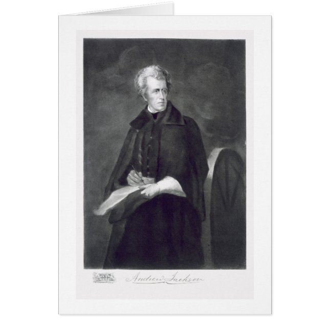 Andrew Jackson 7:epresident av Förenta staterna Hälsningskort (Framsidan)
