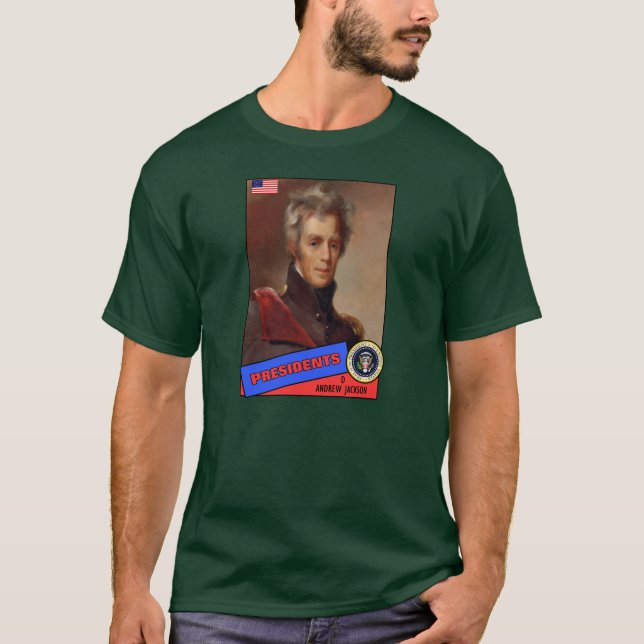 Andrew Jackson Basebollkort Tee (Framsida)