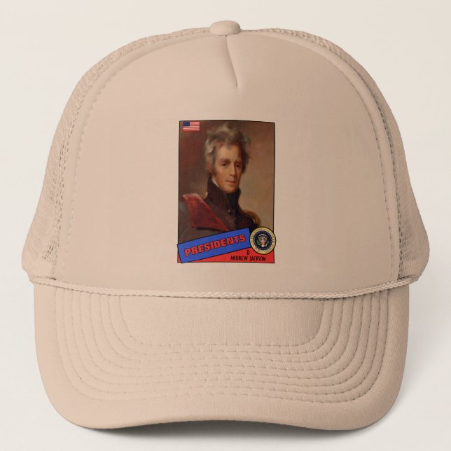 Andrew Jackson Basebollkort Truckerkeps (Framsida)