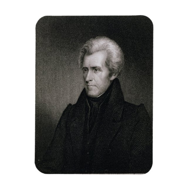 Andrew Jackson (engrave) Magnet (Vertikal)