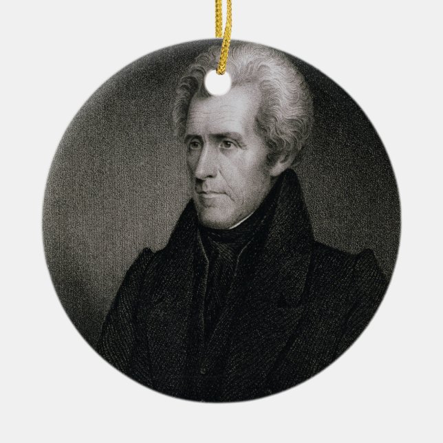 Andrew Jackson (gravyr) Julgransprydnad Keramik (Framsidan)