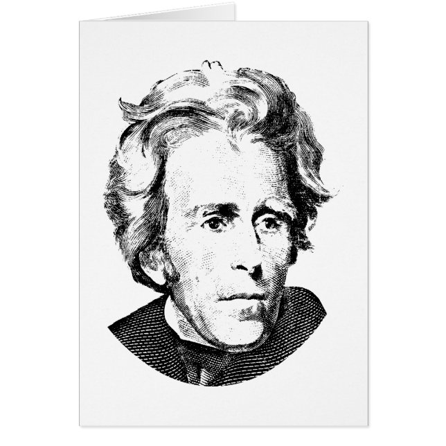 Andrew Jackson Hälsningskort (Framsidan)