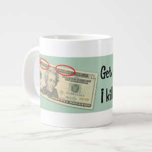 Andrew Jackson Jag dödade banker Jumbo Mugg