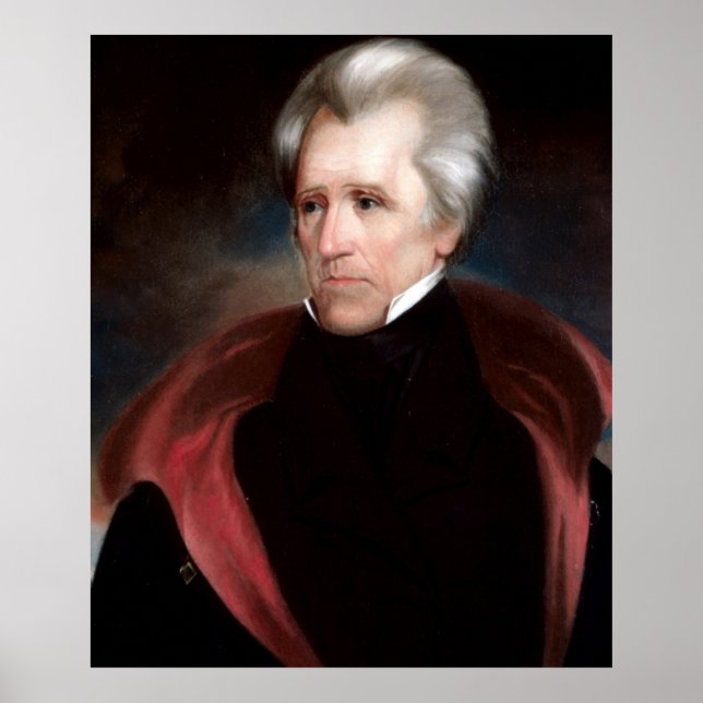 ANDREW JACKSON Painting by Ralph E. W. Earl Print Poster (Framsidan)