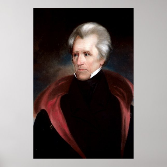 ANDREW JACKSON Painting by Ralph E. W. Earl Print Poster (Framsidan)