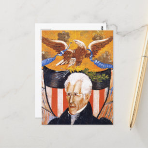 Andrew Jackson Porträtt Vykort