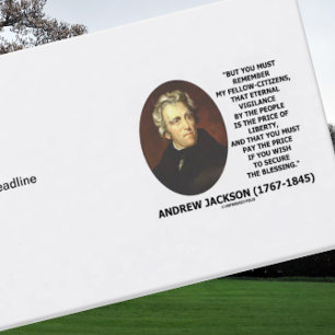 Andrew Jackson Pris of Liberty Pris Secure Quote Visitkort