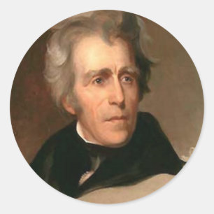 Andrew Jackson Runt Klistermärke