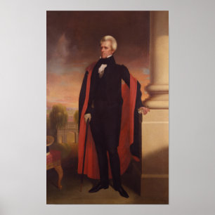 Andrew Jackson stå målning Poster