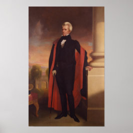 Andrew Jackson Ständiga Painting Poster
