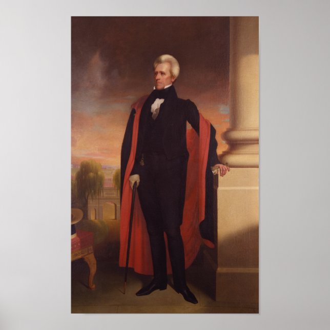 Andrew Jackson Ständiga Painting Poster (Framsidan)