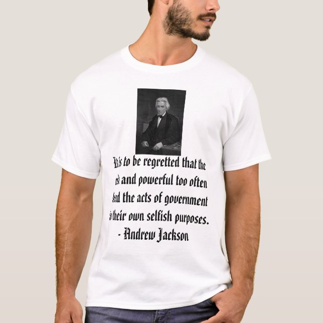 Andrew Jackson T Shirt (Framsida)