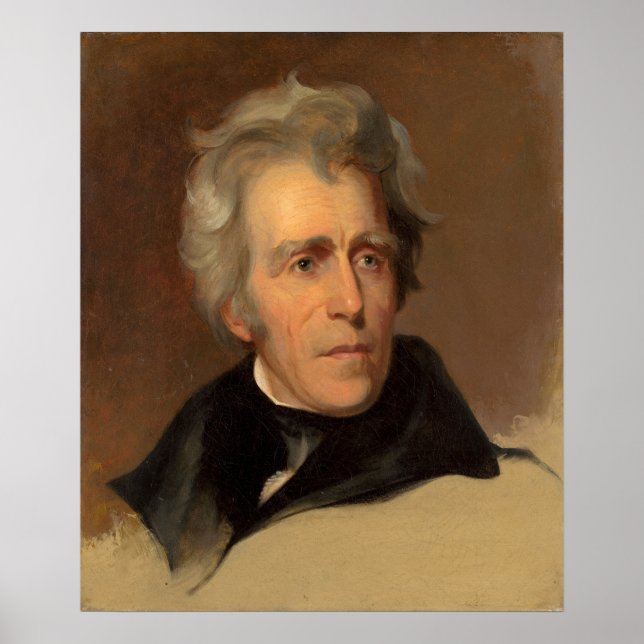 Andrew Jackson - Thomas Sully Fine Art Poster (Framsidan)