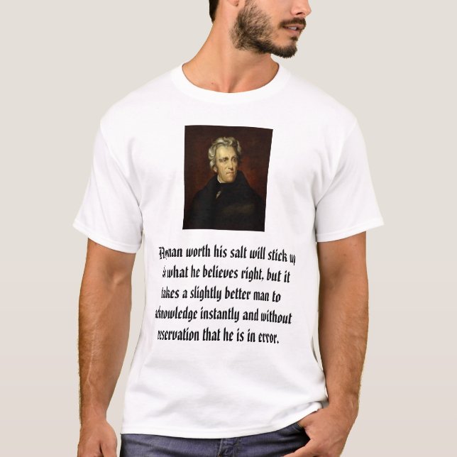 Andrew Jackson tillskrivade till Thomas befläcker, T-shirt (Framsida)