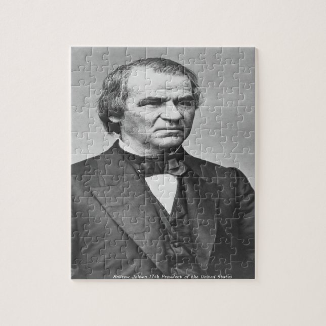 Andrew Johnson 17:e president i Amerika. Pussel (Vertikal)