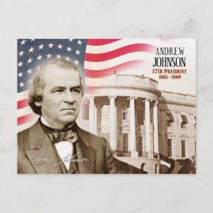 Andrew Johnson - 17:e presidenten i USA Vykort