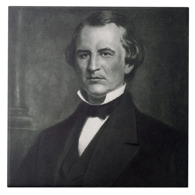 Andrew Johnson (1808-75), 17th president av Unen Kakelplatta (Framsidan)