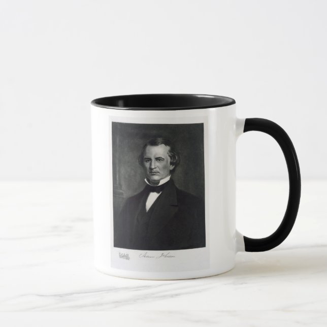 Andrew Johnson (1808-75), 17th president av Unen Mugg (Höger)