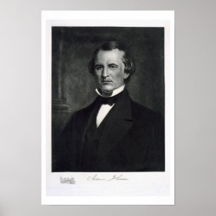 Andrew Johnson (1808-75), 17th president av Unen Poster