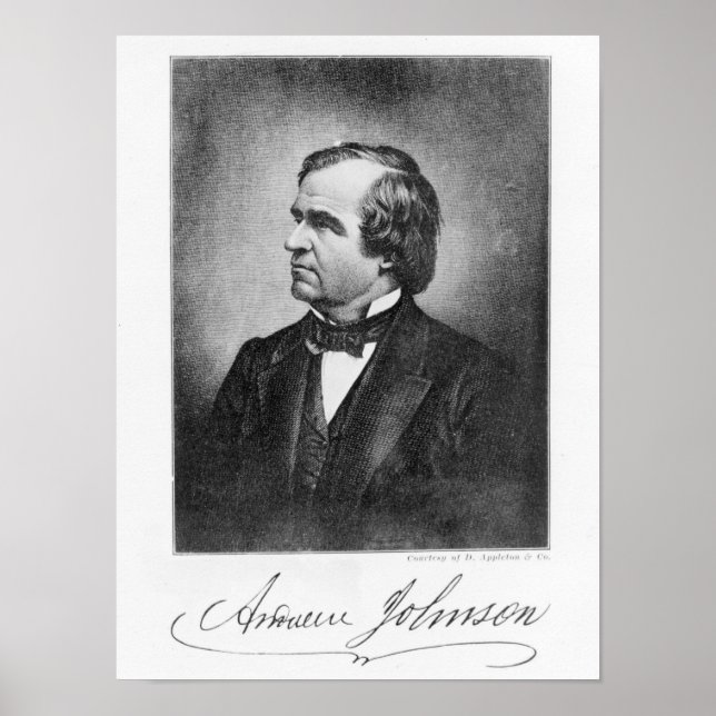 Andrew Johnson porträtt Poster (Framsidan)