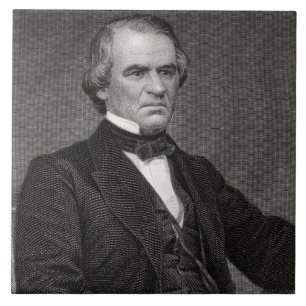 Andrew Johnson som inristas från en fotografera a Kakelplatta