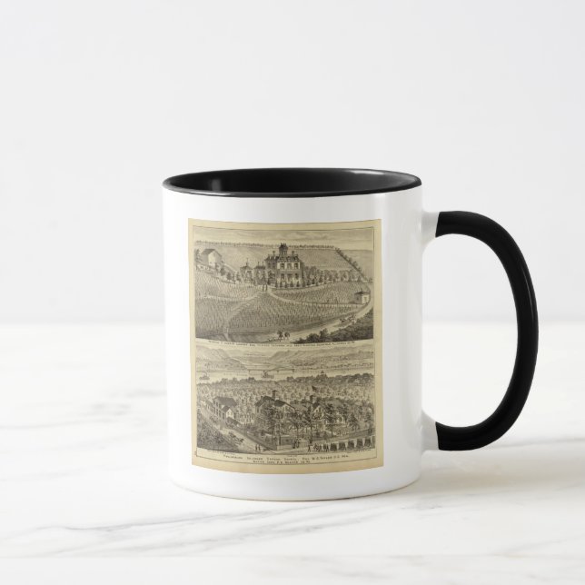 Andrew Lindsey Glenfields bosättning Mugg (Höger)