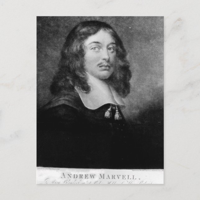 Andrew Marvell, graverad av John Raphael Smith Vykort (Framsida)