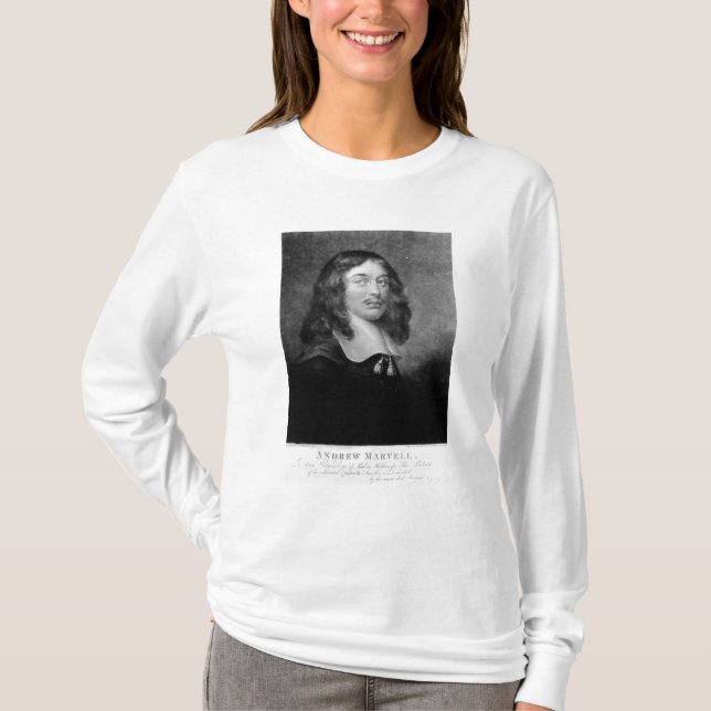 Andrew Marvell som inristas av John Raphael-smed T Shirt (Framsida)