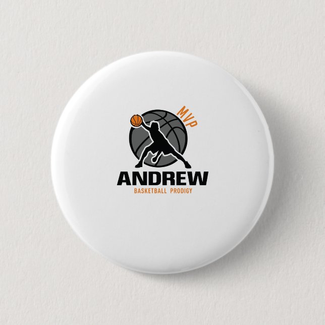 Andrew MVP Anpassningsbar Player Basketball Prodig Knapp (Framsida)