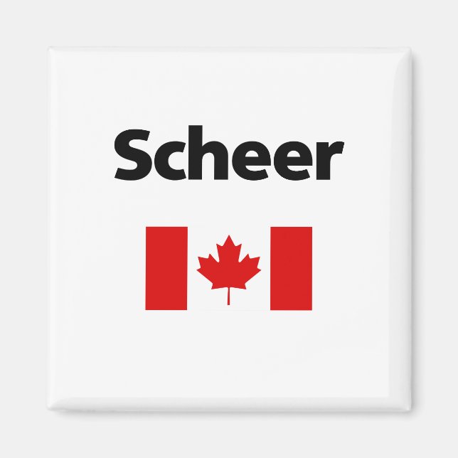 Andrew Scheer Canada Canadian Flagga Light-Färg Magnet (Framsidan)