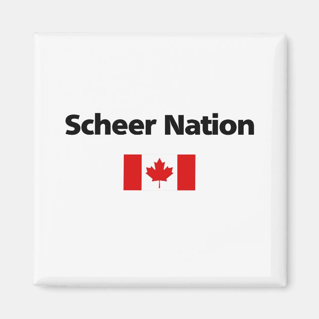 Andrew Scheer Nation Konservativ Canadian Flagga Magnet (Framsidan)