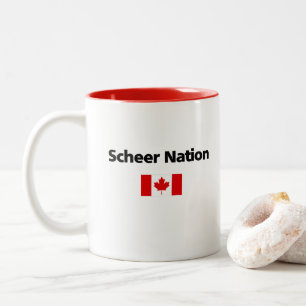 Andrew Scheer Nation Konservativ Canadian Flagga Två-Tonad Mugg