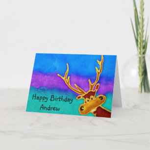 Andrew, Stag-kort för fånig i Grattis på födelseda Kort