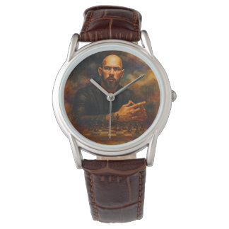 Andrew Tate Klassiskt Brun Läderur Armbandsur