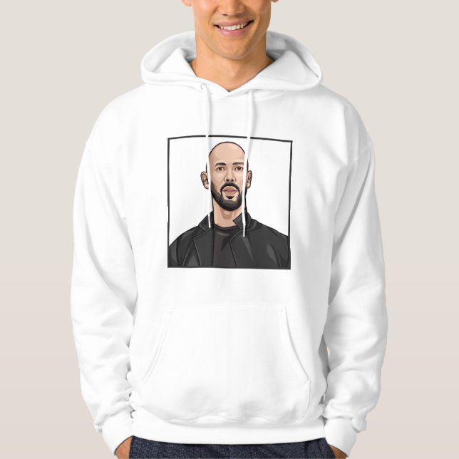 Andrew Tate Porträtt Hoodie (Framsida)