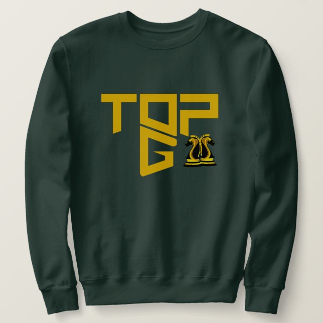 Andrew Teams Tate Logotyp Riddare Schack TOP G Cob Lång Ärmad Tröja (Design framsida)