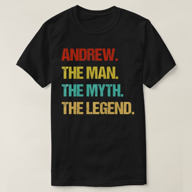Andrew The Man The Myth the Legend Pullover T Shirt (Design framsida)