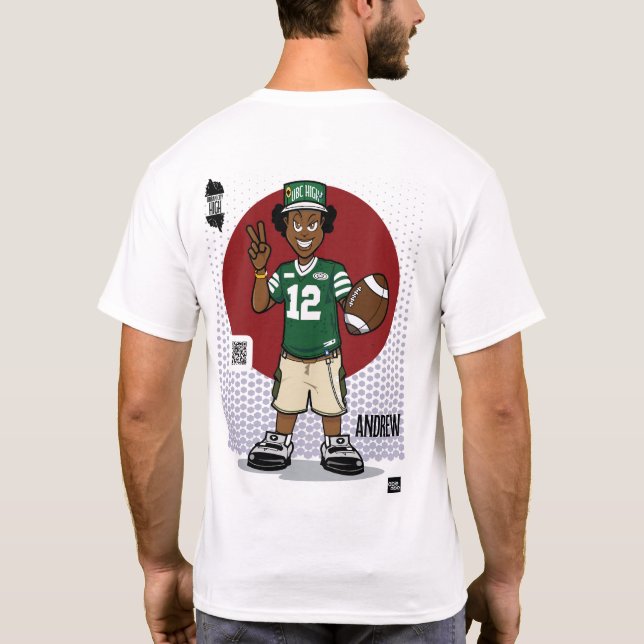 ANDREW Urban City High grafisk t-shirt (Baksida)