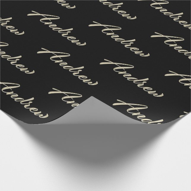 Andrew Vorname Name edles Geschenkpapier Papier Presentpapper (Hörn)