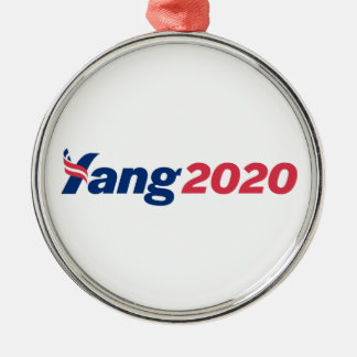 Andrew Yang 2020 President Kampanj Julgransprydnad Metall