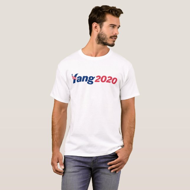 Andrew Yang 2020 President Kampanj T Shirt (Hel framsida)