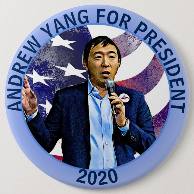 Andrew Yang för president 2020-stöd Knapp (Framsida)