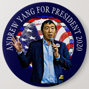 Andrew Yang för presidentvalet 2020 Knapp