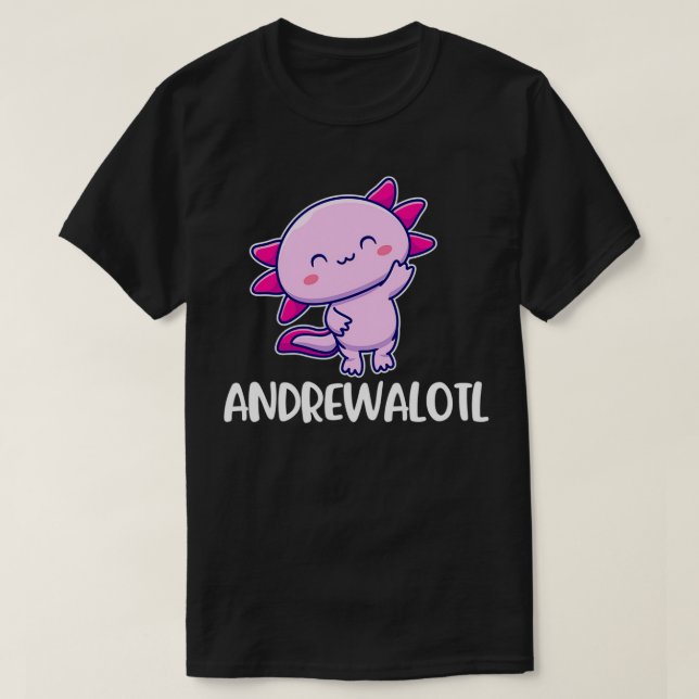 Andrewalotl Aolotl Cute för Andrew Pullover T Shirt (Design framsida)
