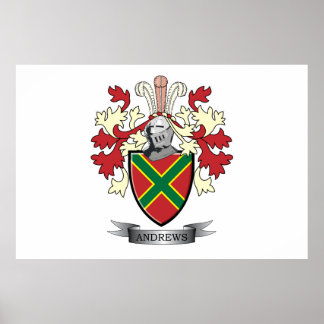 Andrews Family Crest Jackar om Arm Poster
