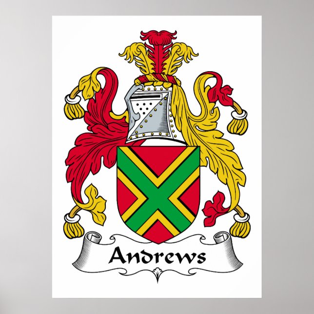 Andrews Family Crest Poster (Framsidan)